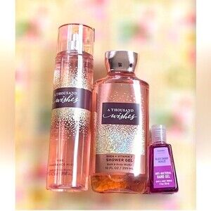 Bath & Body Works A Thousand Wishes 10.Oz Shower Gel & Fragrance Mist 8.Oz Set